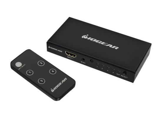 IOGEAR GHDSW4K4 4K 4-Port HDMI Switch w/ Remote